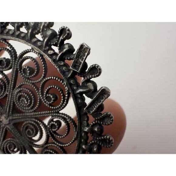 olesølje  Solje Norweigian Silver Brooch Norway by Finn Jensen - Picture 10 of 10